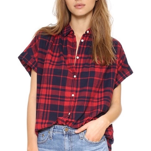 Madewell Tops - Madewell Central Shirt in Bushwick Plaid Button Down Size Small